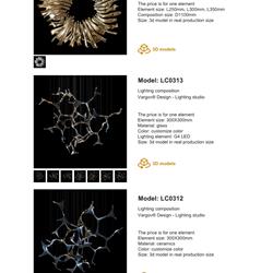 灯饰设计 Vargov Design 水晶玻璃灯饰设计图片素材
