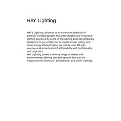 灯饰设计 HAY 2023年丹麦现代简约创意灯饰素材
