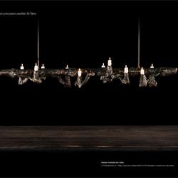 灯饰设计 Brand van Egmond 树枝型铁艺蜡烛灯饰设计素材图片