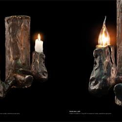 灯饰设计 Brand van Egmond 树枝型铁艺蜡烛灯饰设计素材图片