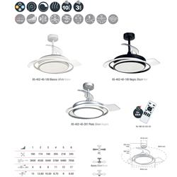 灯饰设计 CristalRecord 2023年国外LED风扇灯吊扇灯设计素材图片