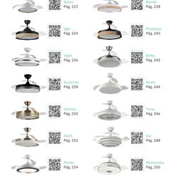 灯饰设计 Fabrilamp 2024年欧美室内LED风扇灯吊扇灯设计素材l图片