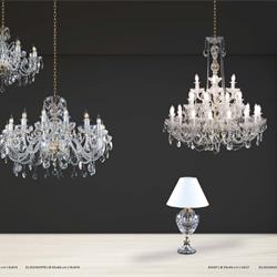 灯饰设计 ArtCrystal Tomes 捷克经典豪华水晶灯饰设计素材图片
