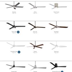 灯饰设计 Minka Aire 2024年欧美流行风扇灯设计素材图片电子图册