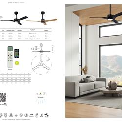 灯饰设计 Mantra 2024年西班牙LED风扇灯吊扇灯图片电子目录