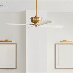 灯饰设计 Visual Comfort 2024年欧美风扇灯吊扇灯设计素材